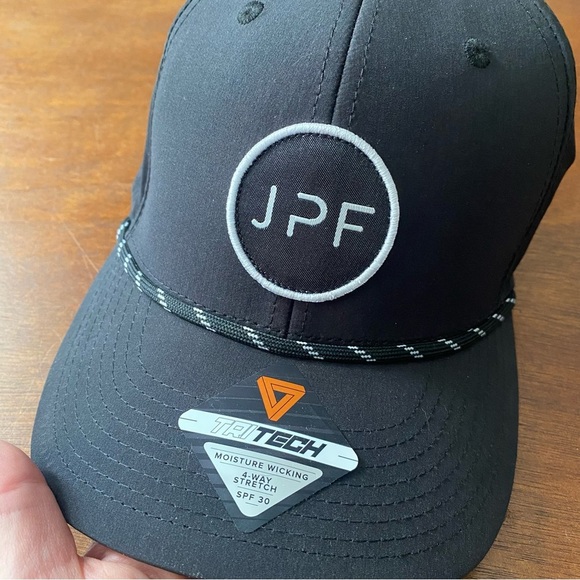 Autographed John Peel Fitness iFit Baseball Cap Black Tri Tech Hat SPF 30 - Picture 4 of 8